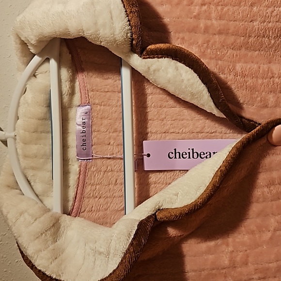 NWT Cheibear Super Soft Luxurious lounge wear pajama set w pockets sz.L - Picture 4 of 8